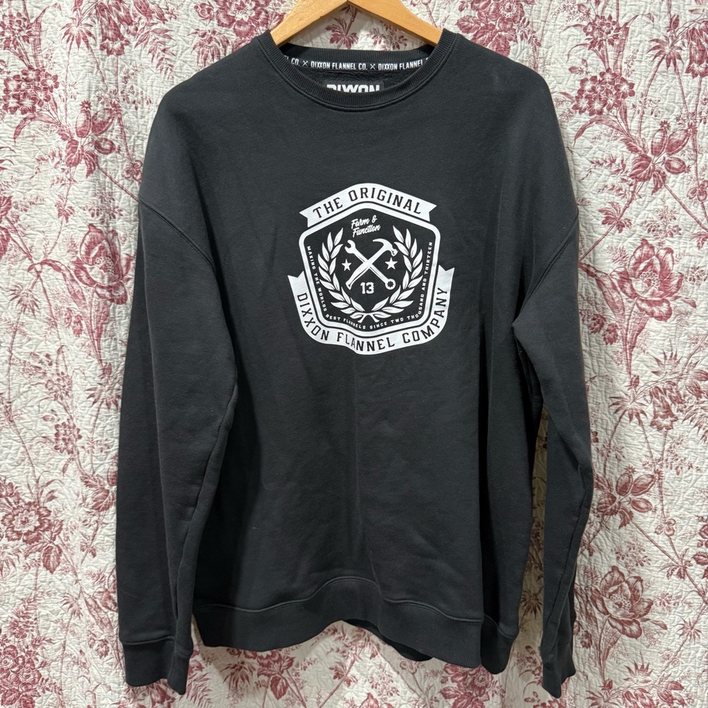 Dixxon Flannel Co Black Graphic Crewneck Sweatshirt Men’s 2X
